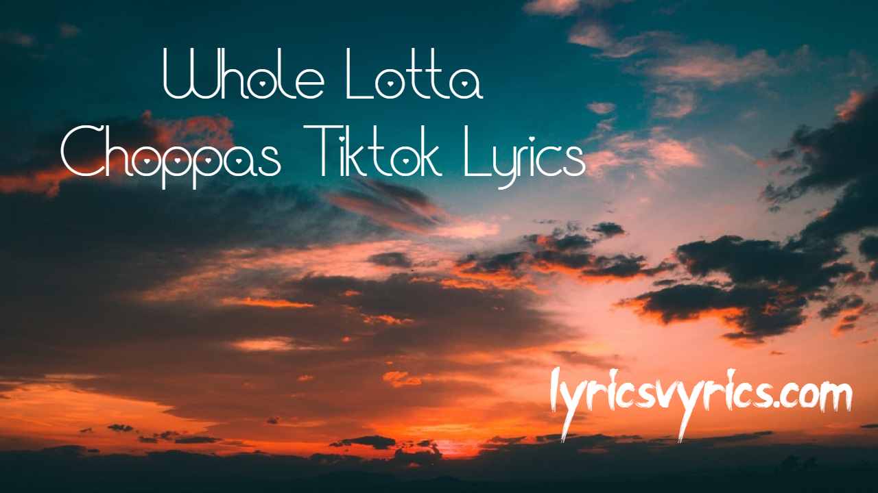Whole Lotta Choppas Tiktok Lyrics | lyricsvyrics
