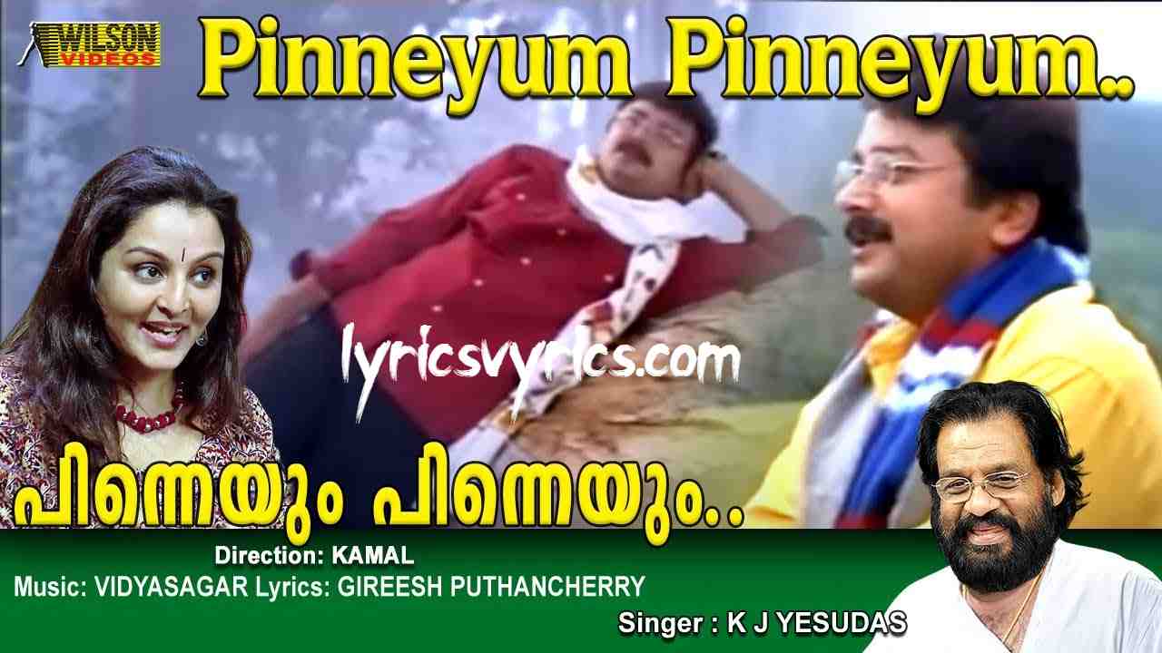 Pinneyum Pinneyum Song Lyrics In Malayalam