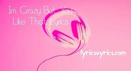 Im Crazy But You Like That Lyrics | Lyricsvyrics