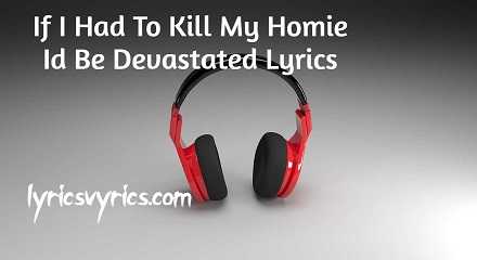 If I Had To Kill My Homie Id Be Devastated Lyrics