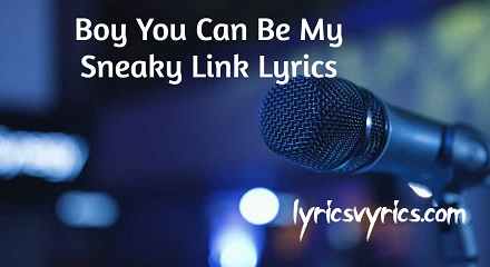 Boy You Can Be My Sneaky Link Lyrics