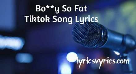 Bo**y So Fat Tiktok Song Lyrics