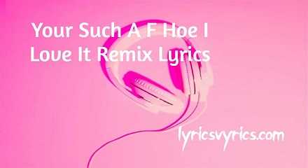 Your Such A F Hoe I Love It Remix Lyrics