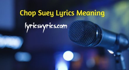 Chop Suey Lyrics Meaning
