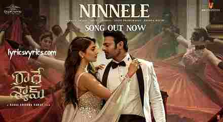 Ninnele Radhe Shyam Song Lyrics in Telugu, English